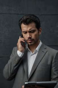 Leonardo_Kino_XL_A_person_standing_confidently_making_a_phone_3